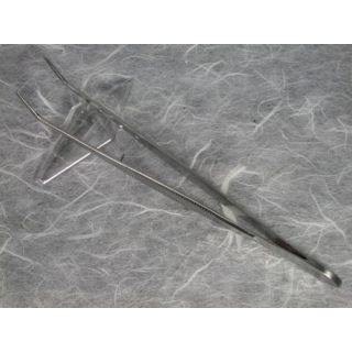 A.A.S. - Splinter pincet 16cm stainless/satine gebogen