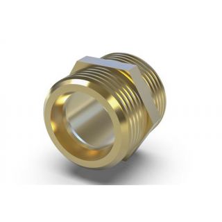 ABA Beul - Dubbele nippel 2x buitendraad, 3/8"