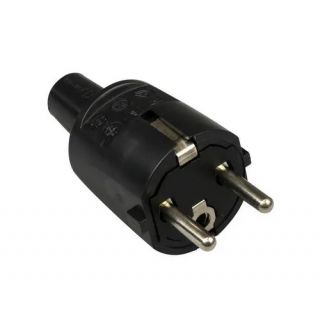 ABL - Pvc stekker + ra + penaarde zwart