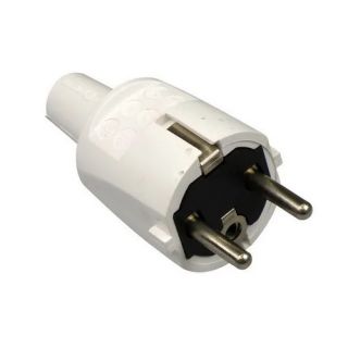 ABL - Pvc stekker + ra + penaarde wit