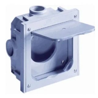 ABL - Ledige vloer inbouwdoos + klep vloerpot leeg