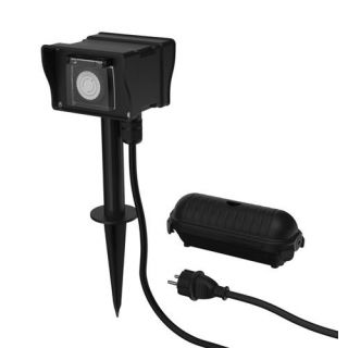 Ansmann - Outdoor tijdschakelaar met 2 stopcontacten AES8