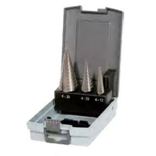 Alarm - HSS Stappenboren set in cassette, 3-delig