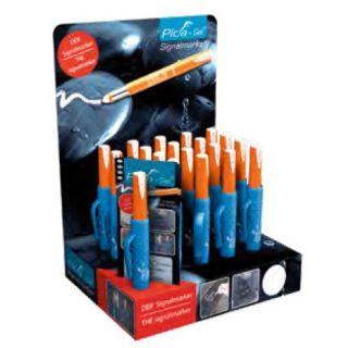 Alarm - Markeerstift "Pica-GEL" wit, in display (20-st.)
