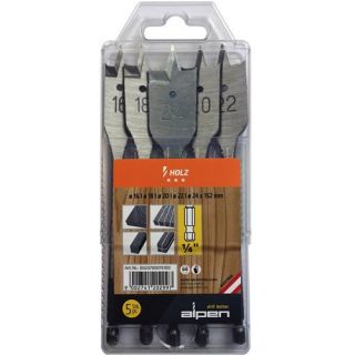 Alpen - Speedborenset 5-dlg, Ø=16/18/20/22/24mm