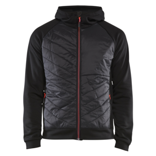 Blaklader - Hybride sweater, Zwart/Rood, S