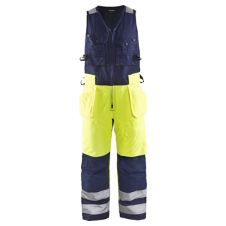 Blaklader - Tuinbroek High-Vis, Geel/M-blauw, 52