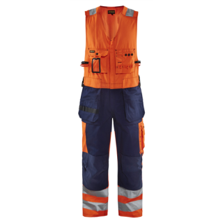 Blaklader - Tuinbroek High-Vis Oranje/M-blauw, 52