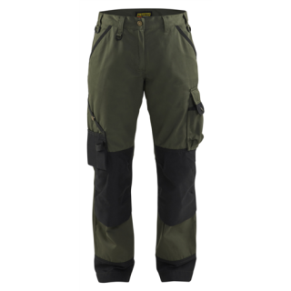 Blaklader - Dames Garden Werkbroek, Army Groen/Zwart, 42