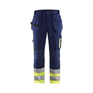 Blaklader - Werkbroek, Marine/High-Vis Geel, 54