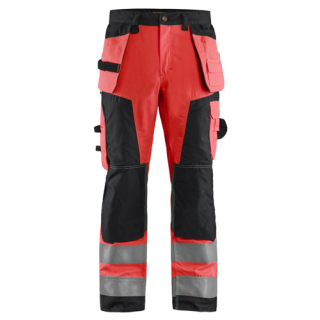 Blaklader - Werkbroek, High Vis Rood/Zwart, 64