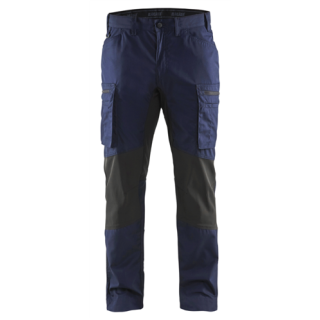 Blaklader - Service werkbroek stretch, M-blauw/Zwart, 62