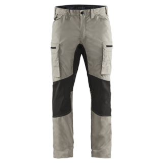 Blaklader - Service werkbroek stretch, Stone/Zwart, 58