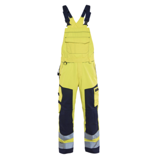 Blaklader - Bretelbroek, High-Vis Geel/M-blauw, 58