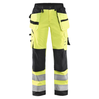 Blaklader - Dames Soft werkbroek, High-Vis Geel/Zwart, 42