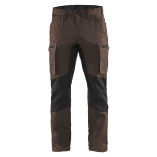 Blaklader - Service werkbroek stretch, Bruin/Zwart, 46