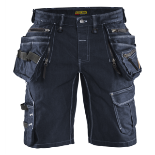 Blaklader - Short denim stretch, M-blauw/Zwart, 56