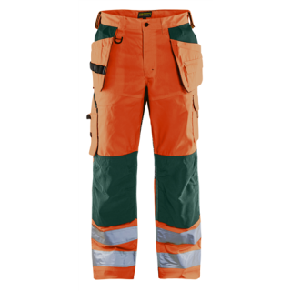 Blaklader - Werkbroek, High Vis Oranje/Groen, 50