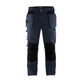 Blaklader - Werkbroek + spijkerzakken, M-blauw/Zwart, C60