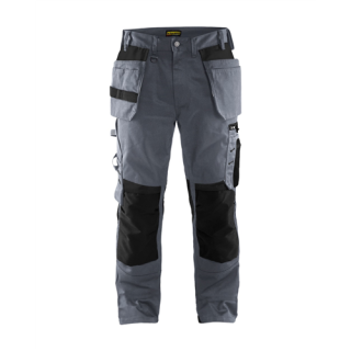 Blaklader - Werkbroek + spijkerzakken, Grijs/Zwart, C62