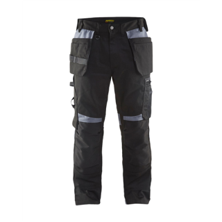 Blaklader - Werkbroek + spijkerzakken, Zwart/Grijs, C62