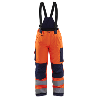 Blaklader - Dames Winterwerkbroek, H-Vis Oranje/M-blauw, 50