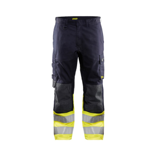 Blaklader - Werkbroek Inherent, Marine/High-Vis Geel, 58