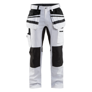 Blaklader - Schilders Werkbroek stretch, Wit/Zwart, D116