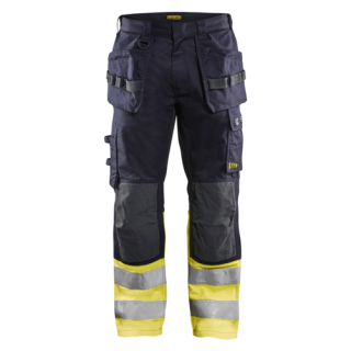 Blaklader - Werkbroek Inherent, Marine/High Vis Geel, 62