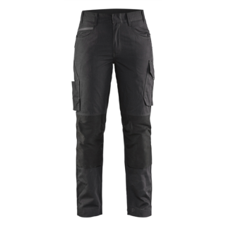 Blaklader - Dames Service werkbroek stretch, Zwart/Grijs, 34