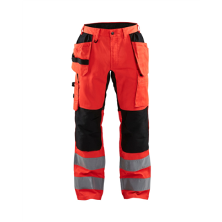 Blaklader - Werkbroek stretch, High-Vis Rood/Zwart, 56