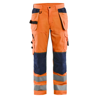 Blaklader - Werkbroek, High Vis Oranje/M-blauw, 64