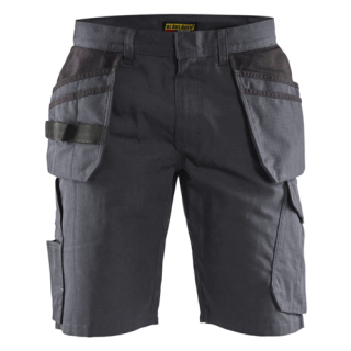 Blaklader - Service short + spijkerzakken, M-Grijs/Zwart, 44