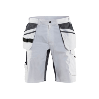 Blaklader - Schildersshort stretch, Wit/D-Grijs, 58