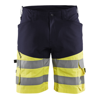 Blaklader - Short stretch, Marine/High Vis Geel, 62