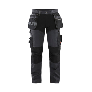 Blaklader - Werkbroek stretch + spijkerz., D-Grijs/Zwart, 46