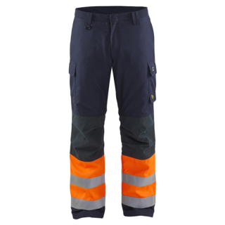 Blaklader - Winterwerkbroek 18691513, M-blauw/Oranje, 58