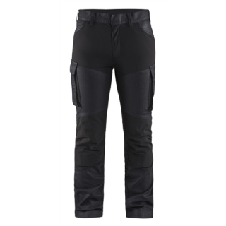 Blaklader - Dames werkbroek denim stretch, M-blauw/Zwart, 38