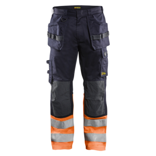 Blaklader - Inherent werkbroek, M-blauw/Oranje, 58