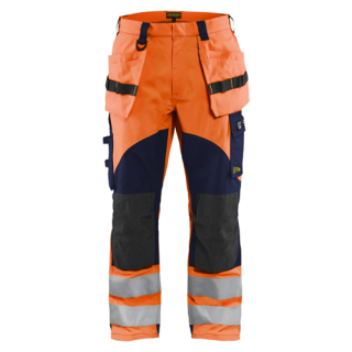 Blaklader - Inherent werkbroek, High Vis Oranje/M-blauw, 56