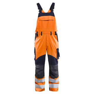 Blaklader - inherent Bretelbroek, H-Vis Oranje/M-blauw, 52