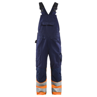 Blaklader - Bretelbroek, M-blauw/Oranje, 54