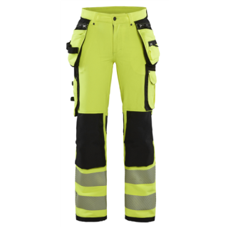 Blaklader - Dames werkbroek stretch, High-Vis Geel/Zwart, 50