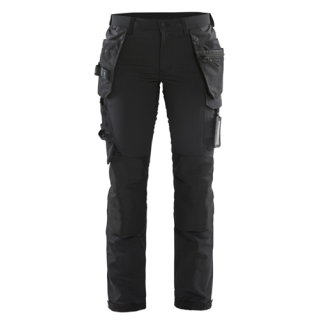 Blaklader - Dames werkbroek stretch, Zwart/D-Grijs, 38