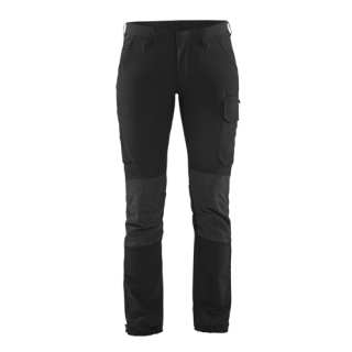 Blaklader - Dames werkbroek stretch, Zwart/D-Grijs, 38