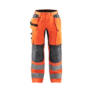 Blaklader - Werkbroek stretch, High-Vis Oranje/M-Grijs, 60