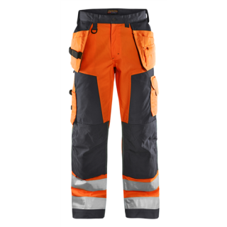 Blaklader - Werkbroek, High Vis Oranje/M-Grijs, 62
