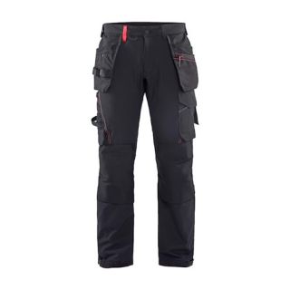 Blaklader - Werkbroek 4-weg stretch, Zwart/Rood, 50