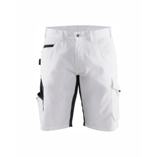 Blaklader - Schildersshorts stretch, Wit/D-Grijs, 46