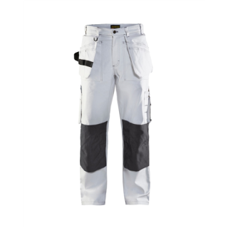 Blaklader - Schilders Werkbroek, Wit/D-Grijs, 44